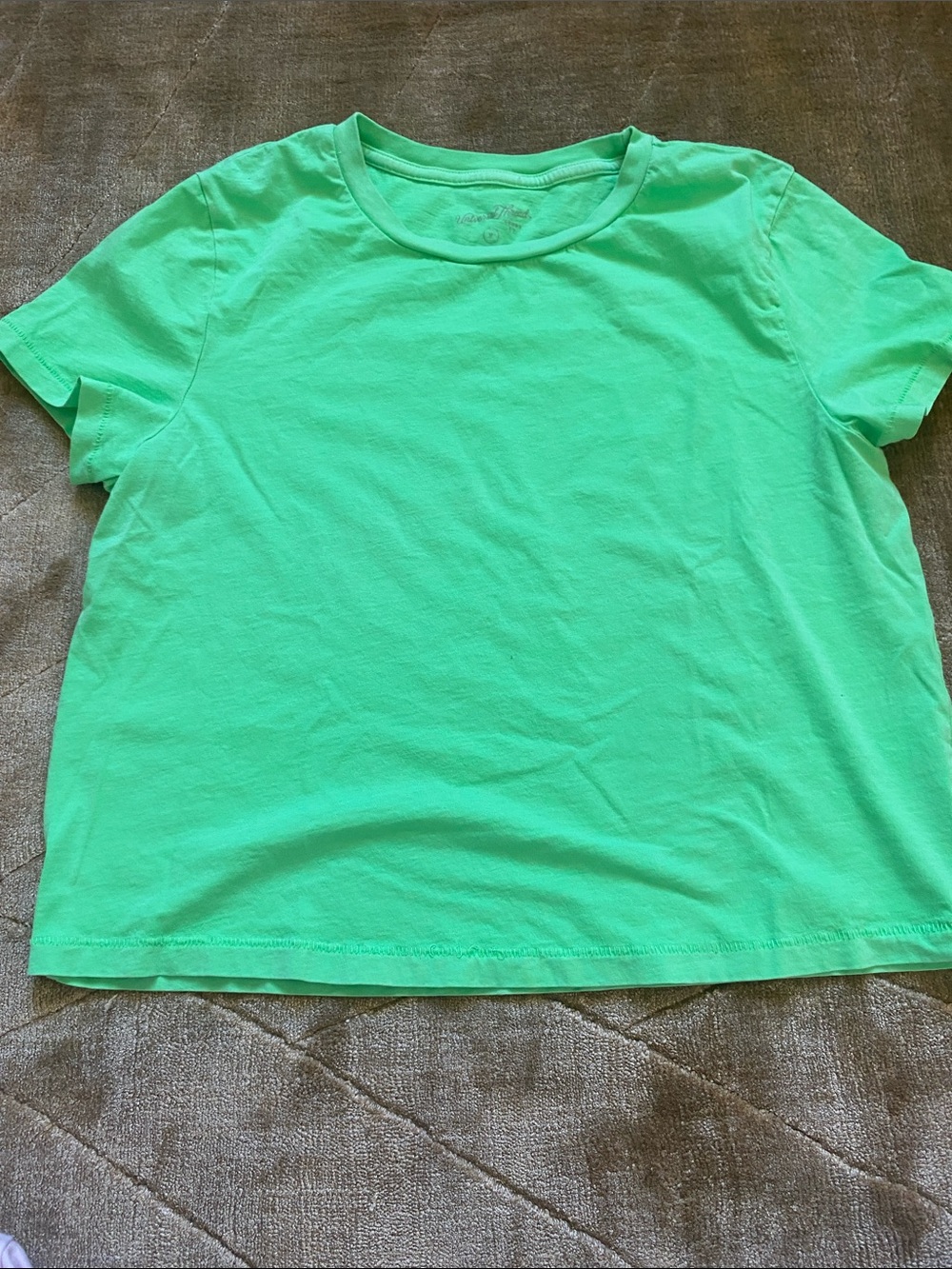 100% cotton Short Sleeve Tee in neon Green